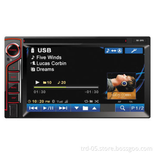 2-DIN Deck-less Car MP5 GPS Player with 7-inch Digital Display, BT and iPod Functions